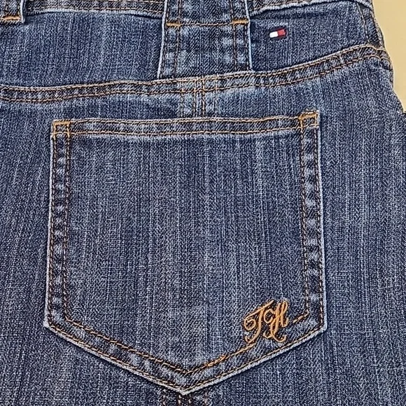 Vintage Tommy Hilfiger A-line jean 21" skirt 4 pockets medium wash size 10 - Picture 9 of 12